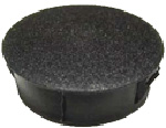 Plastic insert hole plug/End cap for hole size 14mm Black