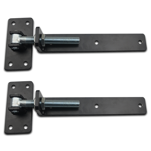 [HN632] Adjustable Strap Hinge 20mm pin 300mm long in Black -for Timber Gates / 2 hinges