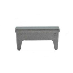 Embout/bouchon Noir Pour Tube Carré 50x50mm Riggatec - Profondeur 3-5mm, En Polyéthylène