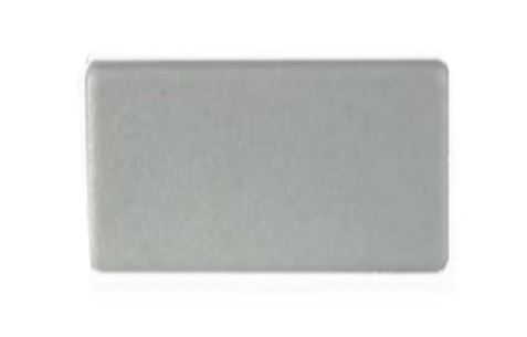 [CPPR519] Plastic Rectangular  End Cap/Tube insert 75x50mm (2.5-4.5mm)  White 