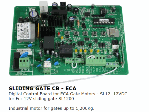 [GM262] Sliding Gate Control board SL12 ECA