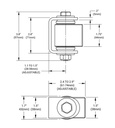 Aluminium BadAss Hinge for Gates upto 270 kg / Each