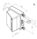 Bolt on Lock Keyed access to fit 40-60mm Frames LH