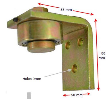 Bolt on Race Bearing hinges to suit 350kg Gates/PAIR (Top+Bottom)