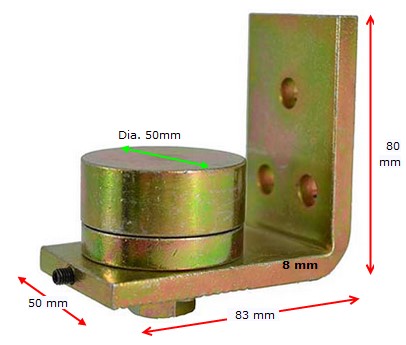 Bolt on Race Bearing hinges to suit 350kg Gates/PAIR (Top+Bottom)