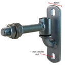 GUDGEON & TRUNNION HINGE Adjustable 90mm with 16mm Rod - (pair)