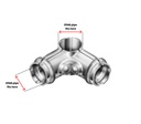 Galvanised Fixed Corner fittings Connector for tube 20x20NB