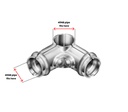 Galvanised Fixed Corner fittings Connector for tube 40x40NB