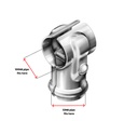 Galvanised TEES Thru Butt Connector for tube 100x32NB