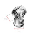 Galvanised TEES Thru Butt Connector for tube 32x50NB