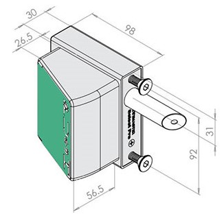 Adjustable Swing Gate Hinge long neck size 160 x 24mm - Pair