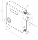 Gatemaster Swing Gate Bolt on Lock latch  to fit 10-30mm Frames with Traditional Handle (Non Lockable)