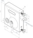 Swing Gate Bolt on Lock latch  to fit 40-60mm Frames with Traditional Handle (Lockable)