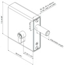 Gatemaster Weld-In Deadlock 50mm