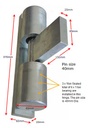 Heavy Duty 5000 kg Bearing hinge / 2 hinges