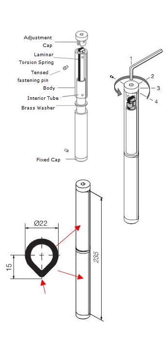 Heavy Duty Weld On Steel Self Closing Hinge for gate up to 120 kg - sold as Single hinge only