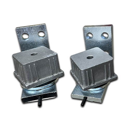 Knock on Hinge 50x50mm for Aluminium tube - Pair