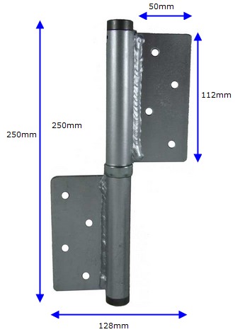 Left Handed - Heavy Duty Screw on Self Closing Hinge / Pair