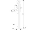 Locinox Aluminium Gate Catcher - Under Gate