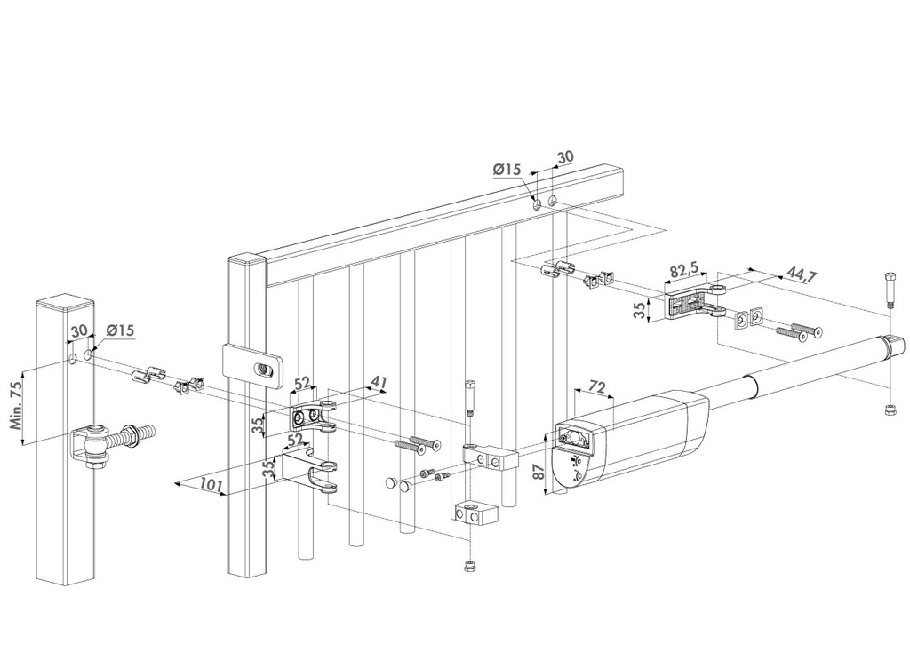 Commercial Hydraulic Gate Closer Samson 2