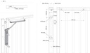 Hydraulic Industrial Gate Closer Verticlose 2 FOR 90° AND 180° HINGES in Silver