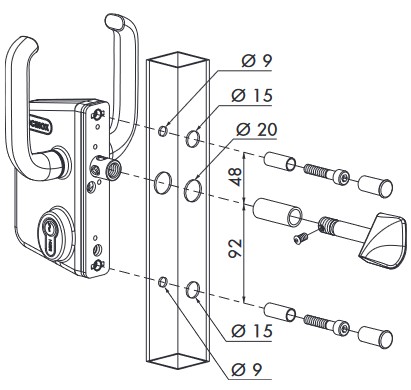 Swing Gate Weld on Bearing Hinges for Gate up to 600kg / PAIR