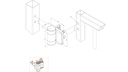 Locinox Swing Gate Hinge 180° Double bearing hinge - DINO - Black / Each