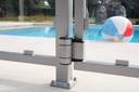 Locinox Swing Gate Hinge 180° Double bearing hinge - DINO - Silver / Each