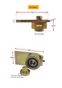 Race Bearing Weld on Hinge for gate 350kg/pair (Top+Bottom)