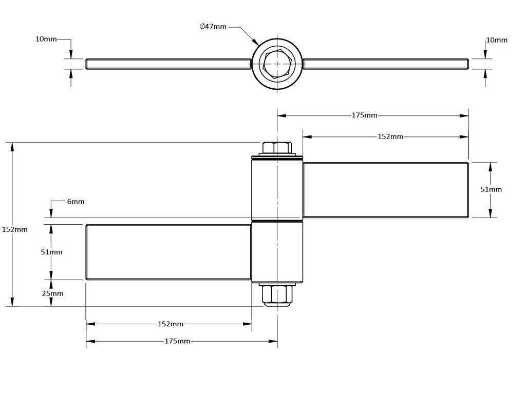 Rising Hinges or Up Hill Hinges Heavy Duty Strap Hinges BadAss for Gates up to 680 kg