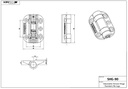 Safe T Self Closing Gate Hinge With Alignment Legs for gate up to 45kg Pair