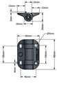 Safe T Self Closing Gate Hinge With Alignment Legs for gate up to 45kg Pair