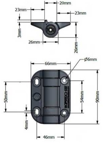 Self Closing Gate Hinge No Alignment Legs for gate up to 45kg - Pair
