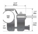 Side Pull Latch - Magnetic - 50mm Round Post to Glass -Lockable