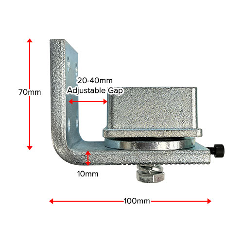 Steel Knock in Bearing Hinges 65x65mm steel tube - Pair