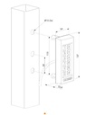 Keypad with integrated LED lighting Slimstone kit with DC power