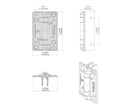 Swing Gate Hinges KwikFit non spring Hinge - Pair (2 hinges)