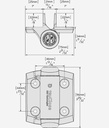 Swing Gate Self Closing Gate Hinge Tru Close 2 Legs for Gates up to 30kg