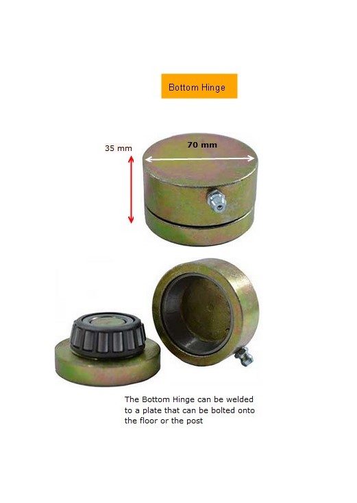 Swing Gate Weld on Bearing Hinges for Gate up to 600kg / PAIR