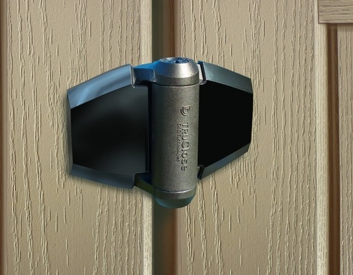 Locinox Industrial Manual Sliding Gate Lock 50mm profile Black colour with Keep