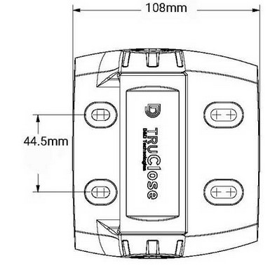 TruClose Heavy Duty Self Closing Hinge for Round Post 60kg TCHDRND1S3 Series 3 / Pair