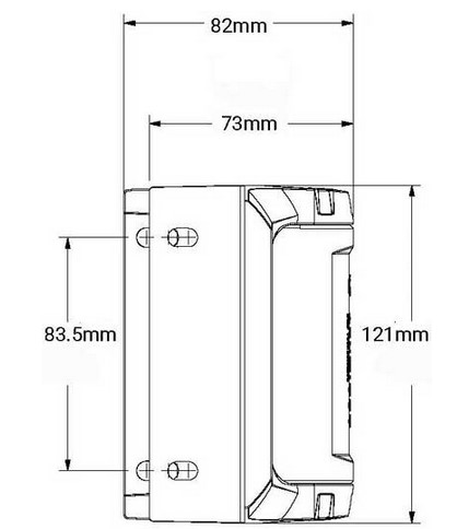 TruClose Heavy Duty Self Closing Hinge for Round Post 60kg TCHDRND1S3 Series 3 / Pair