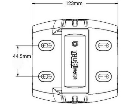 TruClose Heavy Duty Self Closing Hinge for Round Post 60kg TCHDRND2S3 Series 3 / Pair