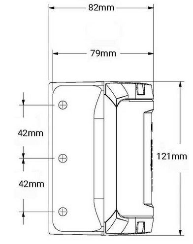 TruClose Heavy Duty Self Closing Hinge for Round Post 60kg TCHDRND2S3 Series 3 / Pair