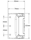 TruClose Heavy Duty Self Closing Hinge for Round Post 60kg TCHDRND2S3 Series 3 / Pair