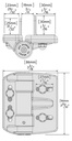 TruClose Mini-Multi Adjust Self Closing Gate Hinge For Square Post 25kg