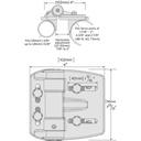 TruClose Self Closing Gate Hinge Regular Hinges for Round Post