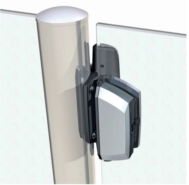 TruClose Self Closing Hinge for Round post to Glass gates up to 25kg