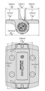 True Close Self Closing Gate Hinge 70kg 1 Leg Black