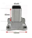 Aluminium Post Base for post size 65x65mm base 120x120mm